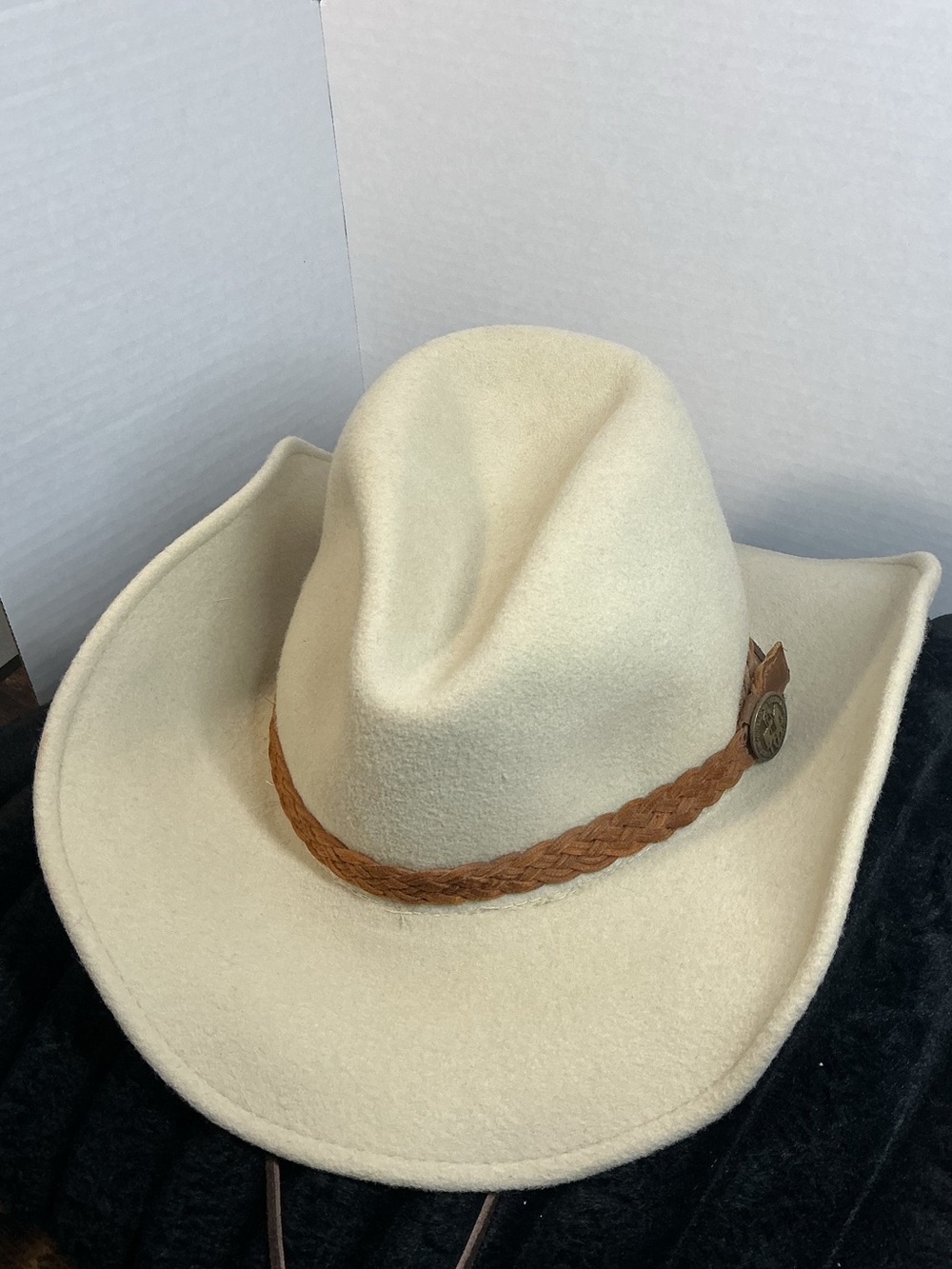 Outback Trading Co. Men’s Bear Canyon #1424 Wool Cowboy Hat – Cream – XL